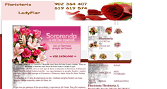 Desktop Screenshot of floristeria.a.domicilio.santa.maria.de.palau.tordera.ladyflor.com.es