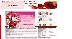 Desktop Screenshot of floristeria.a.domicilio.granja.de.torrehermosa.ladyflor.com.es