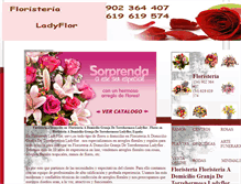 Tablet Screenshot of floristeria.a.domicilio.granja.de.torrehermosa.ladyflor.com.es