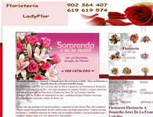 Tablet Screenshot of floristeria.a.domicilio.jerez.de.la.frontera.ladyflor.com.es